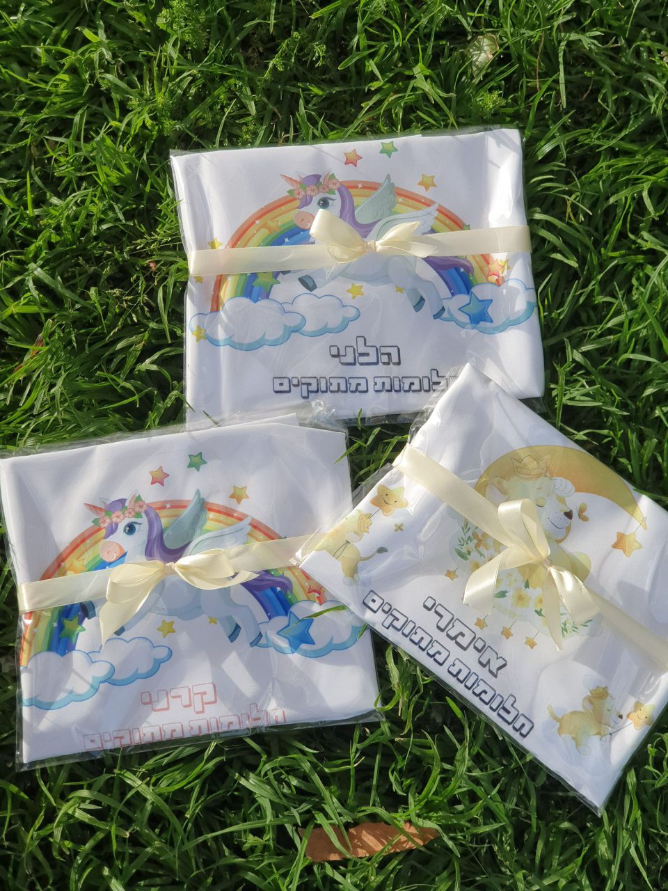 ציפית לכרית חד קרן קשת בענן